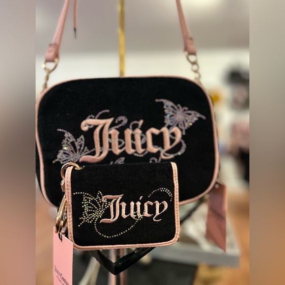 Juicy Couture butterfly crossbody & wallet - Picture 1 of 9